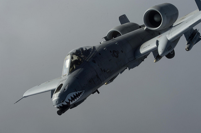 A A-10C Thunderbolt flying in the sky