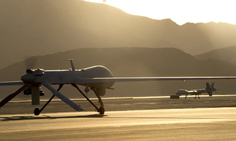 MQ Predator drone on the tarmac