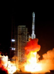 China's Long March 3B launch vehicle taking off